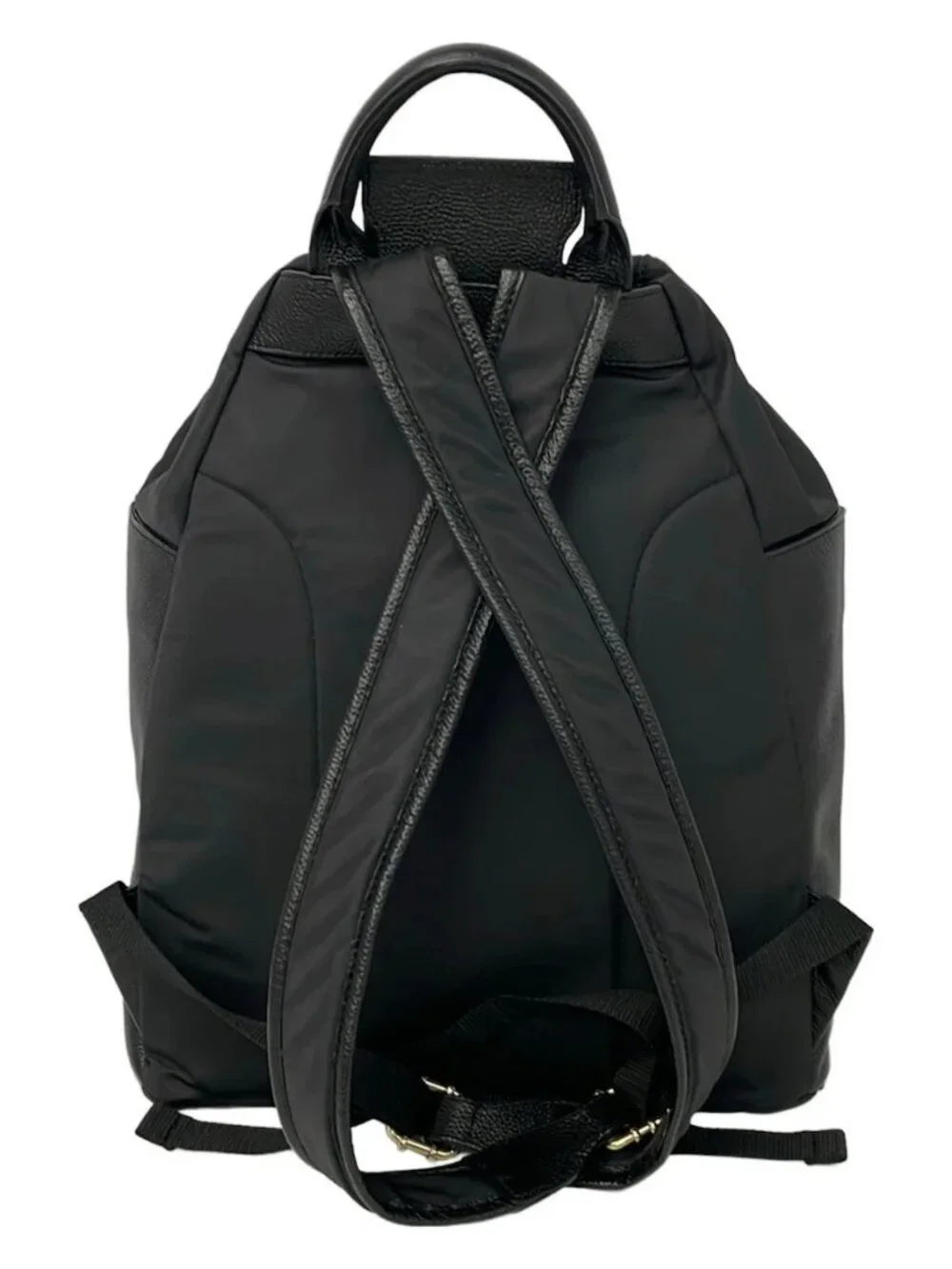 ATAO Black Nylon Leather Backpack